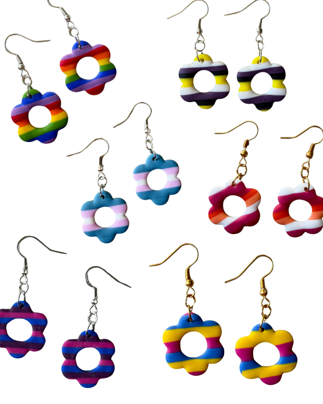 Prideblommor örhängen