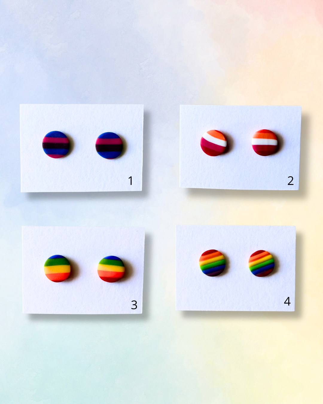 Pride studs örhängen
