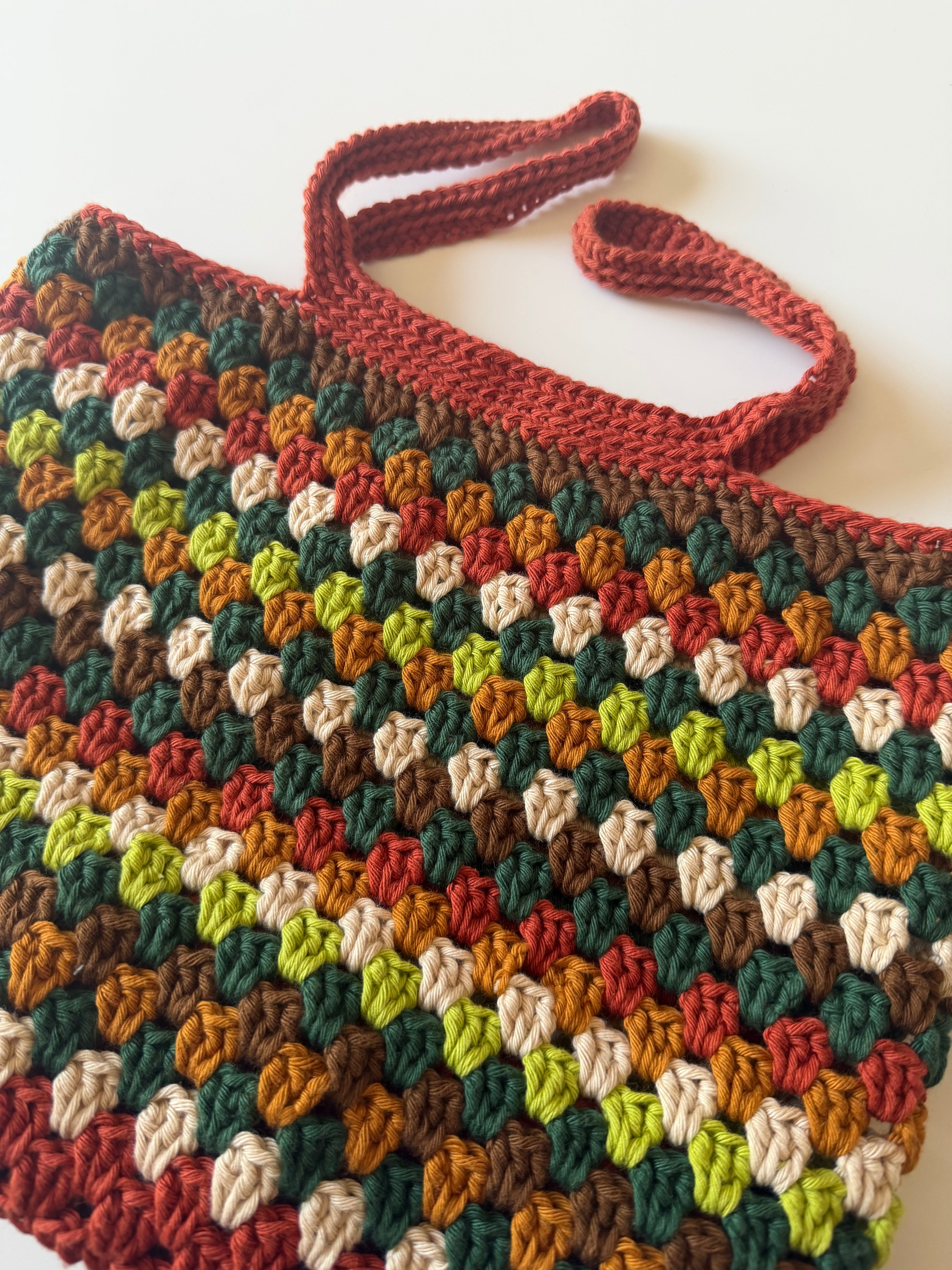 Virkad väska marketbag