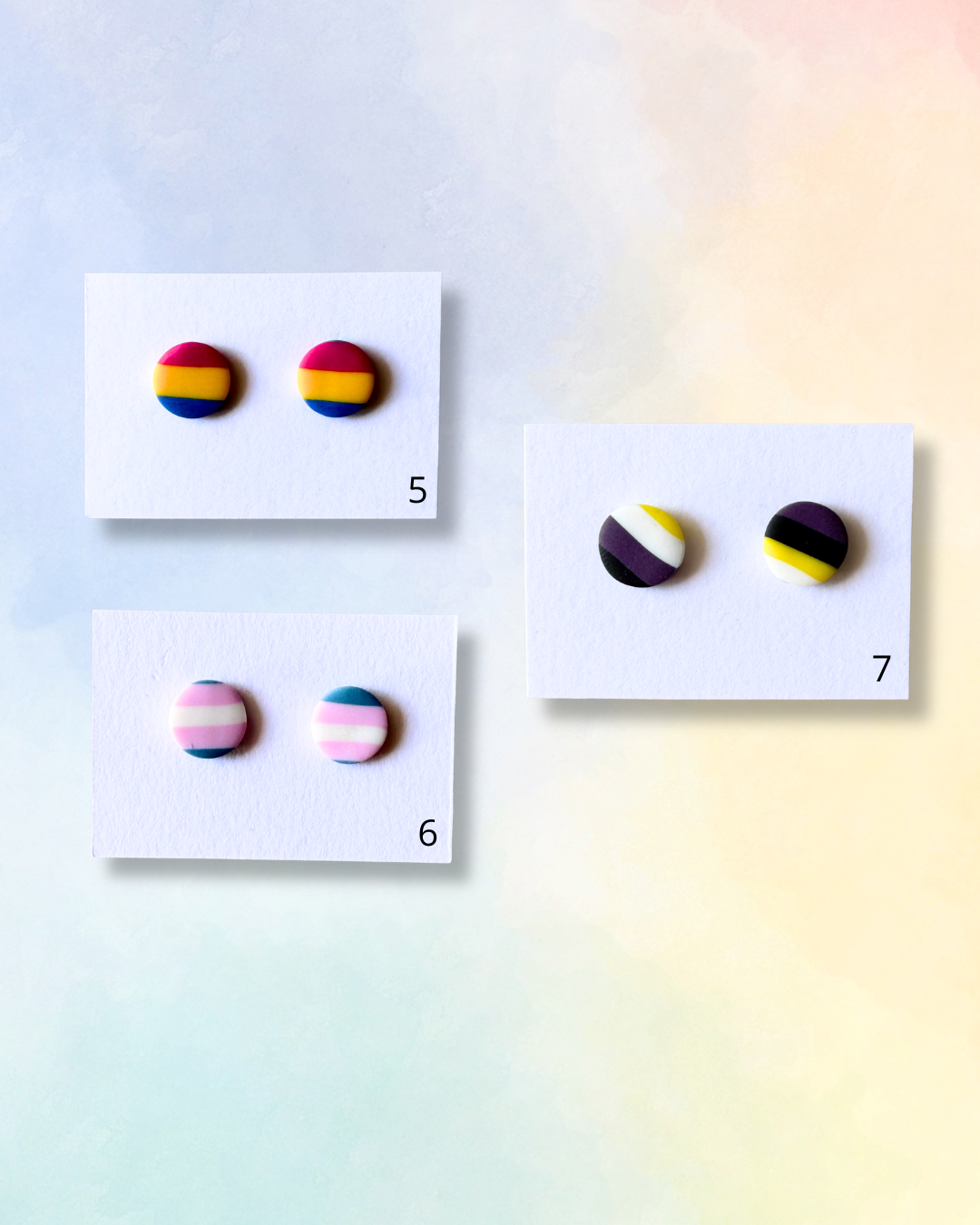 Pride studs örhängen
