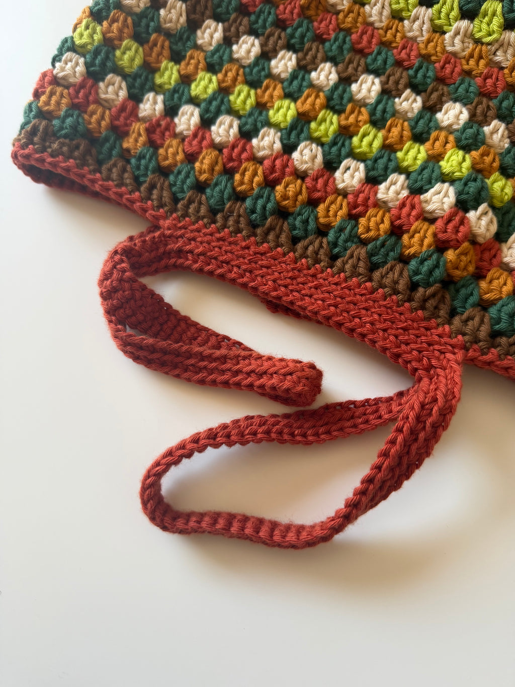 Virkad väska marketbag