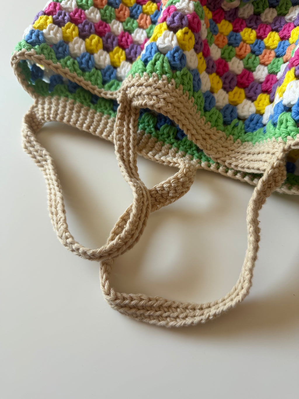 Virkad väska marketbag