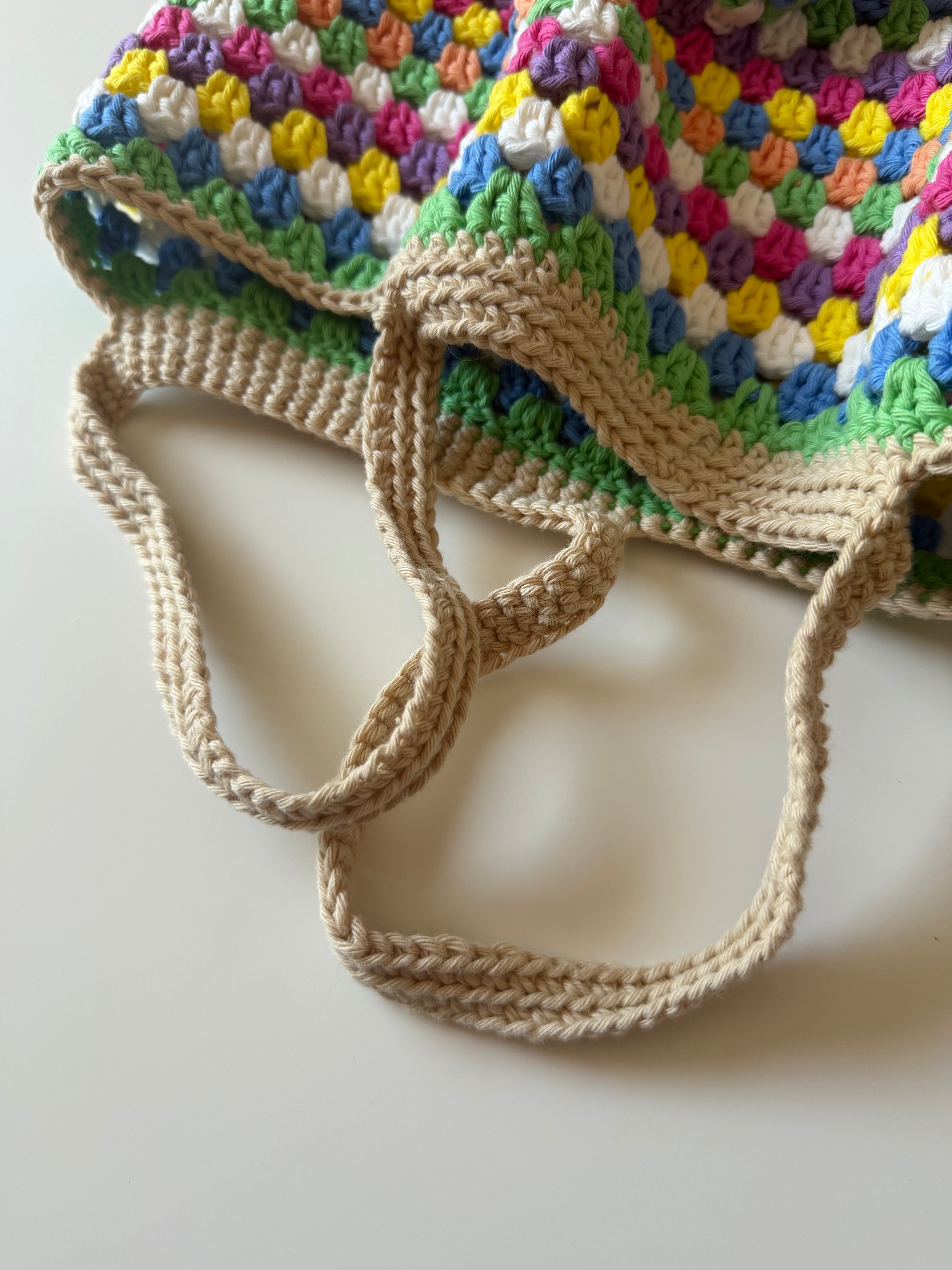 Virkad väska marketbag