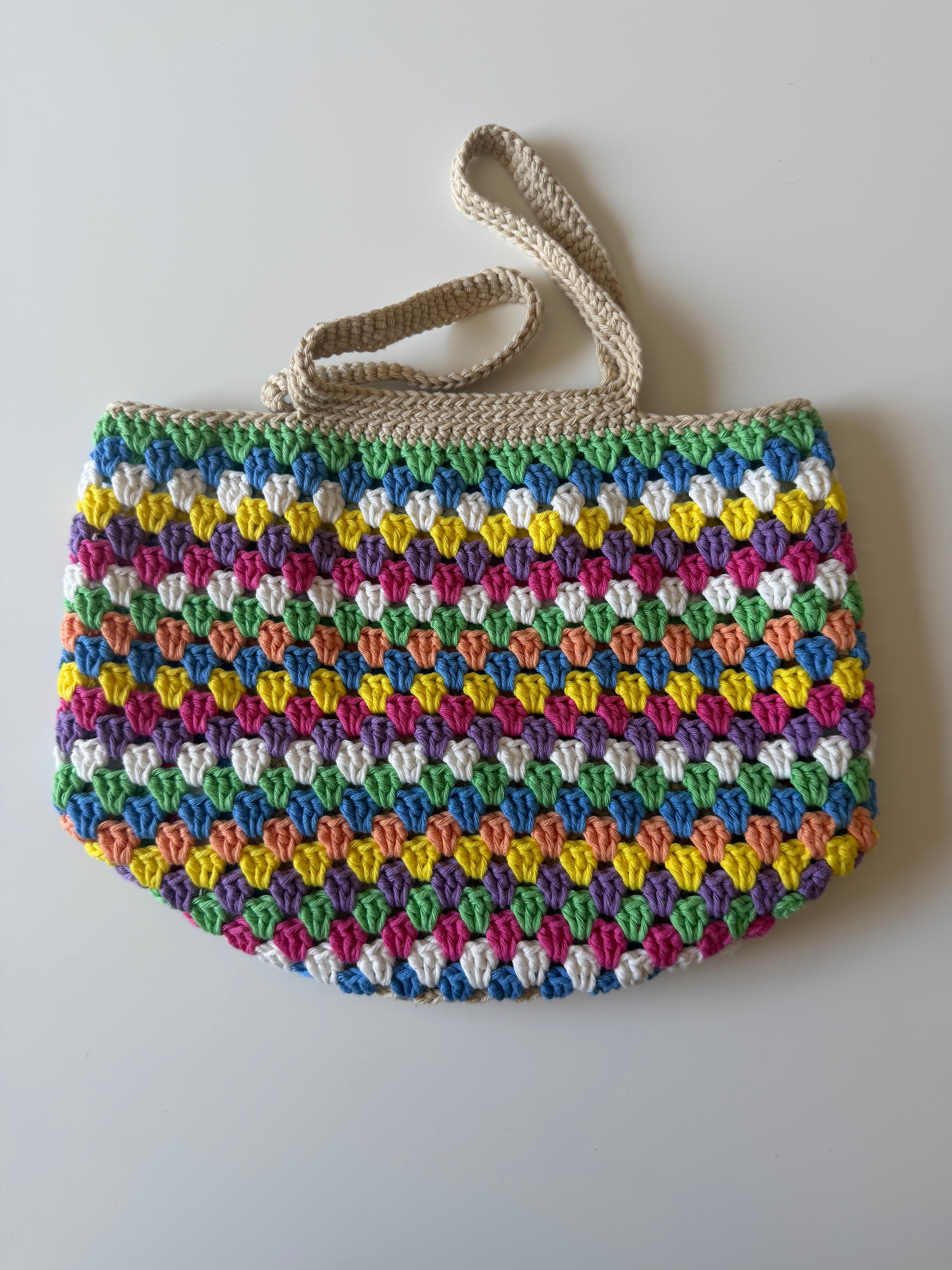 Virkad väska marketbag