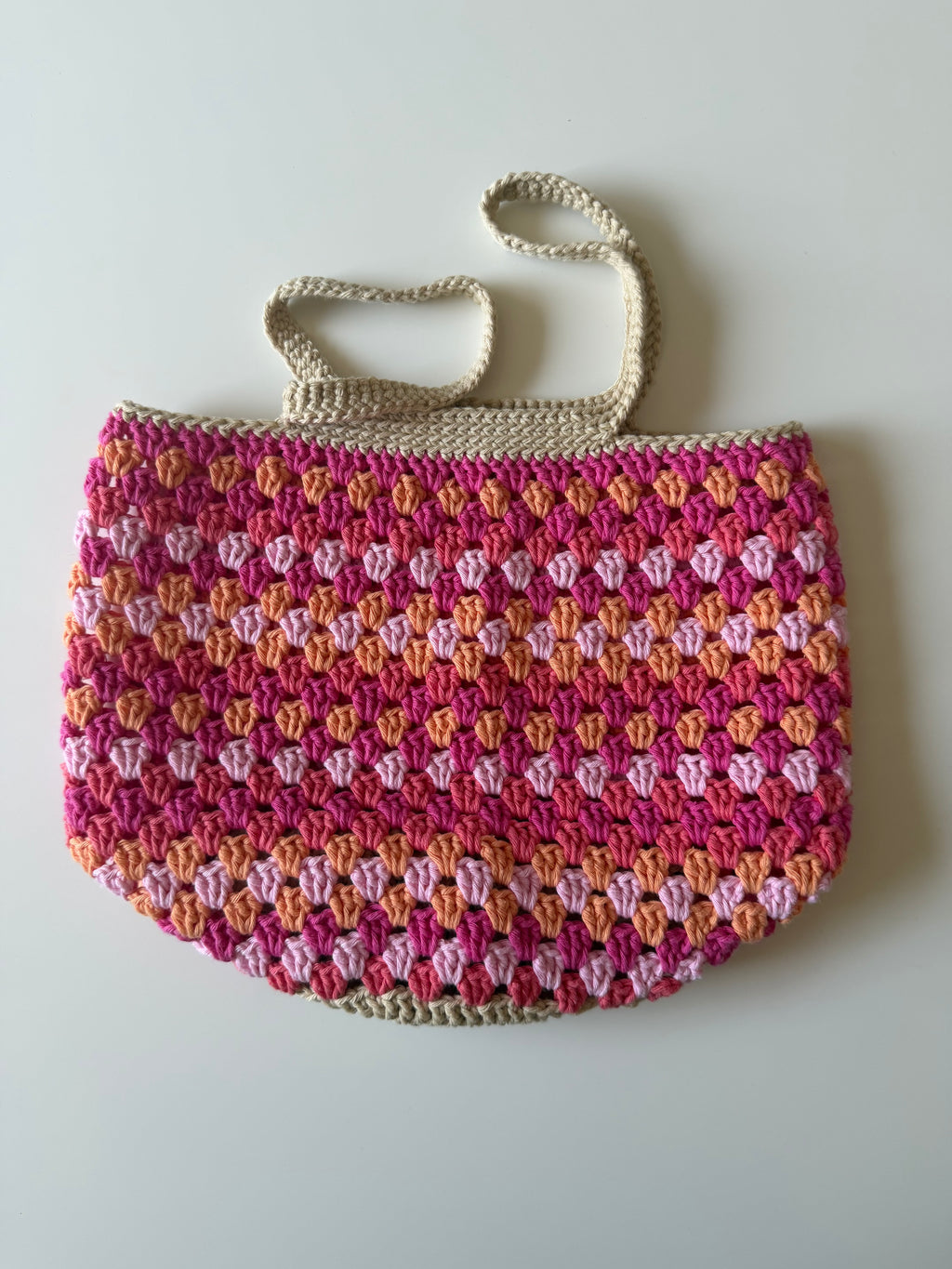 Virkad väska marketbag