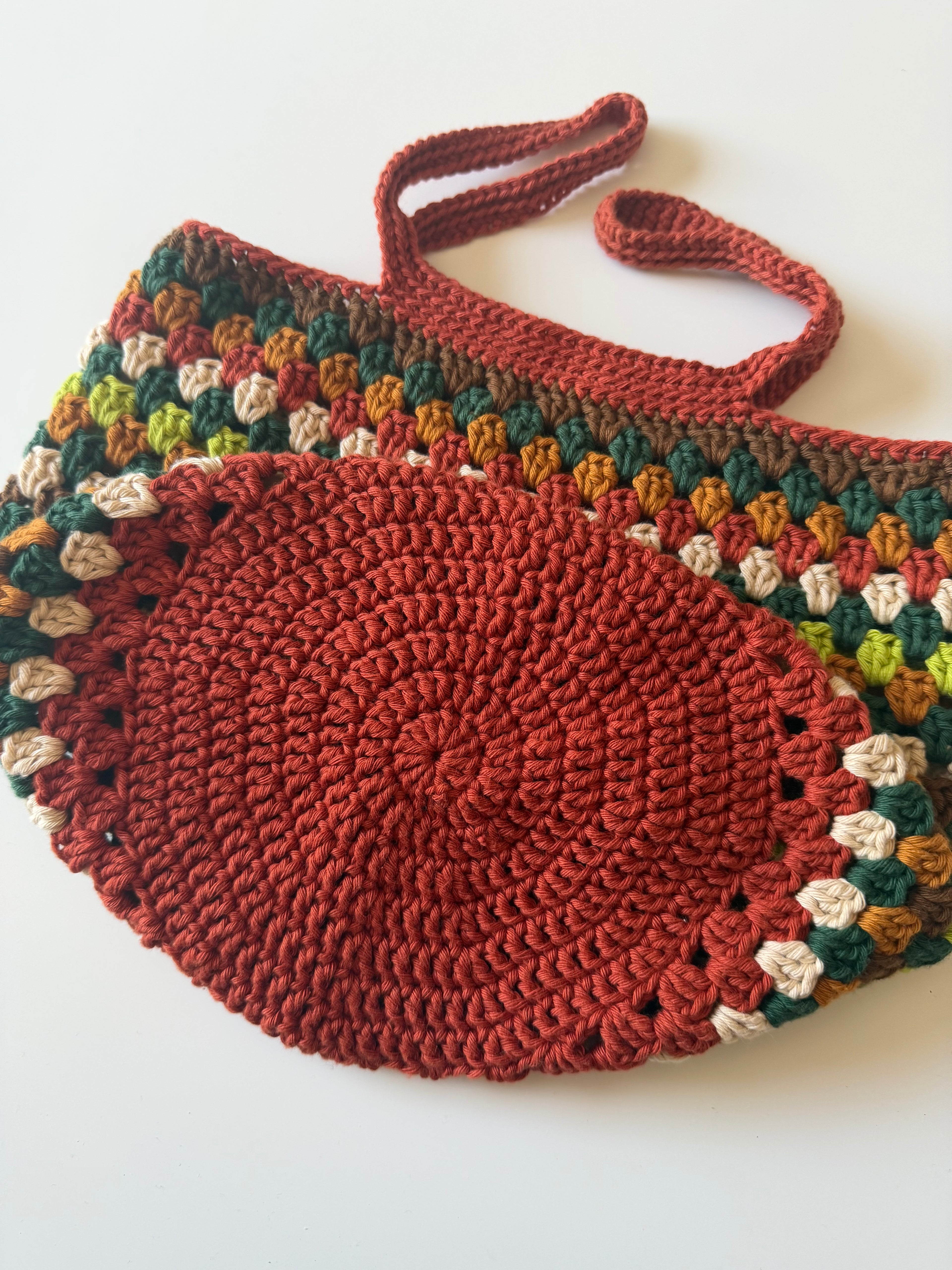 Virkad väska marketbag