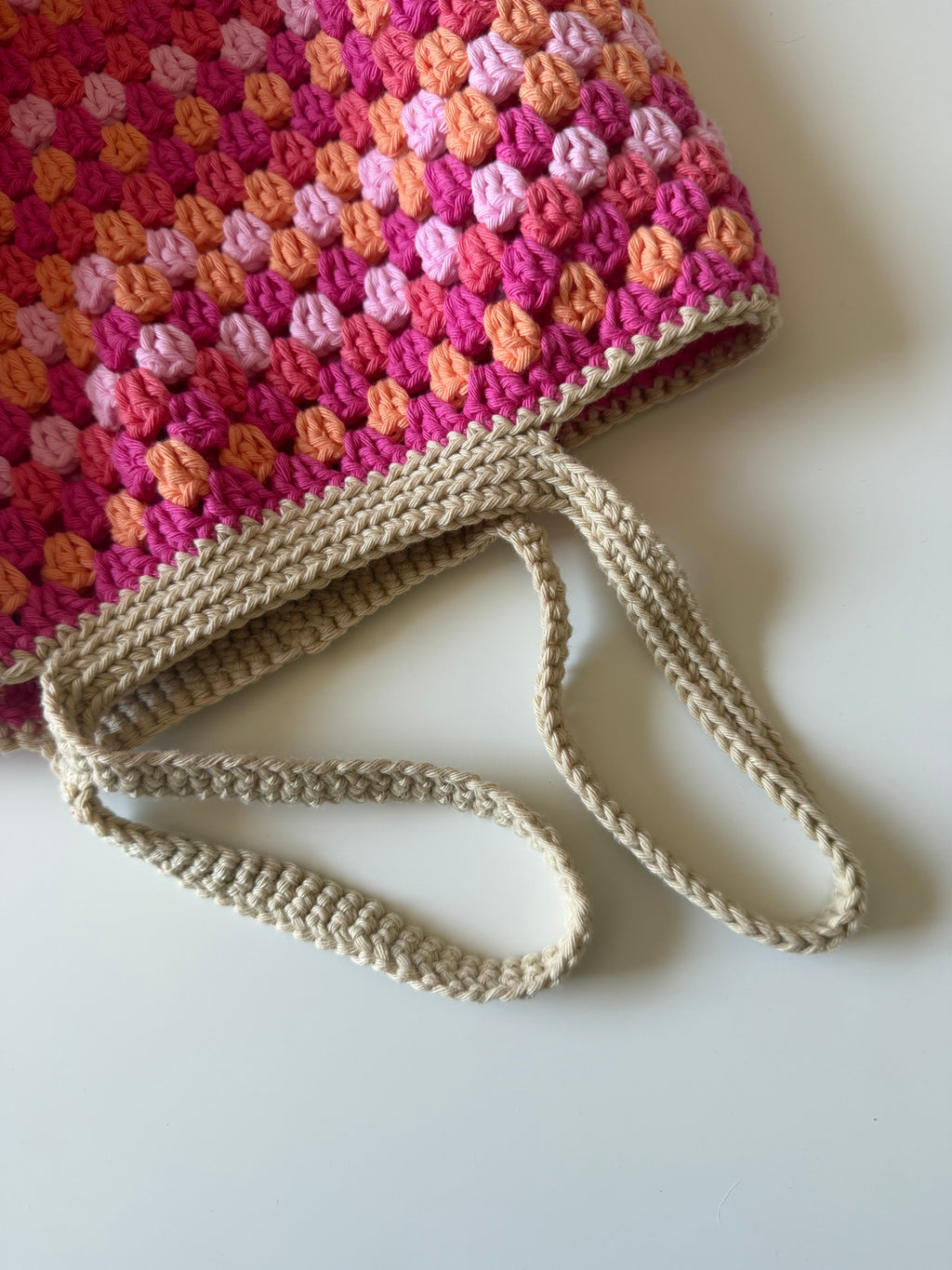 Virkad väska marketbag