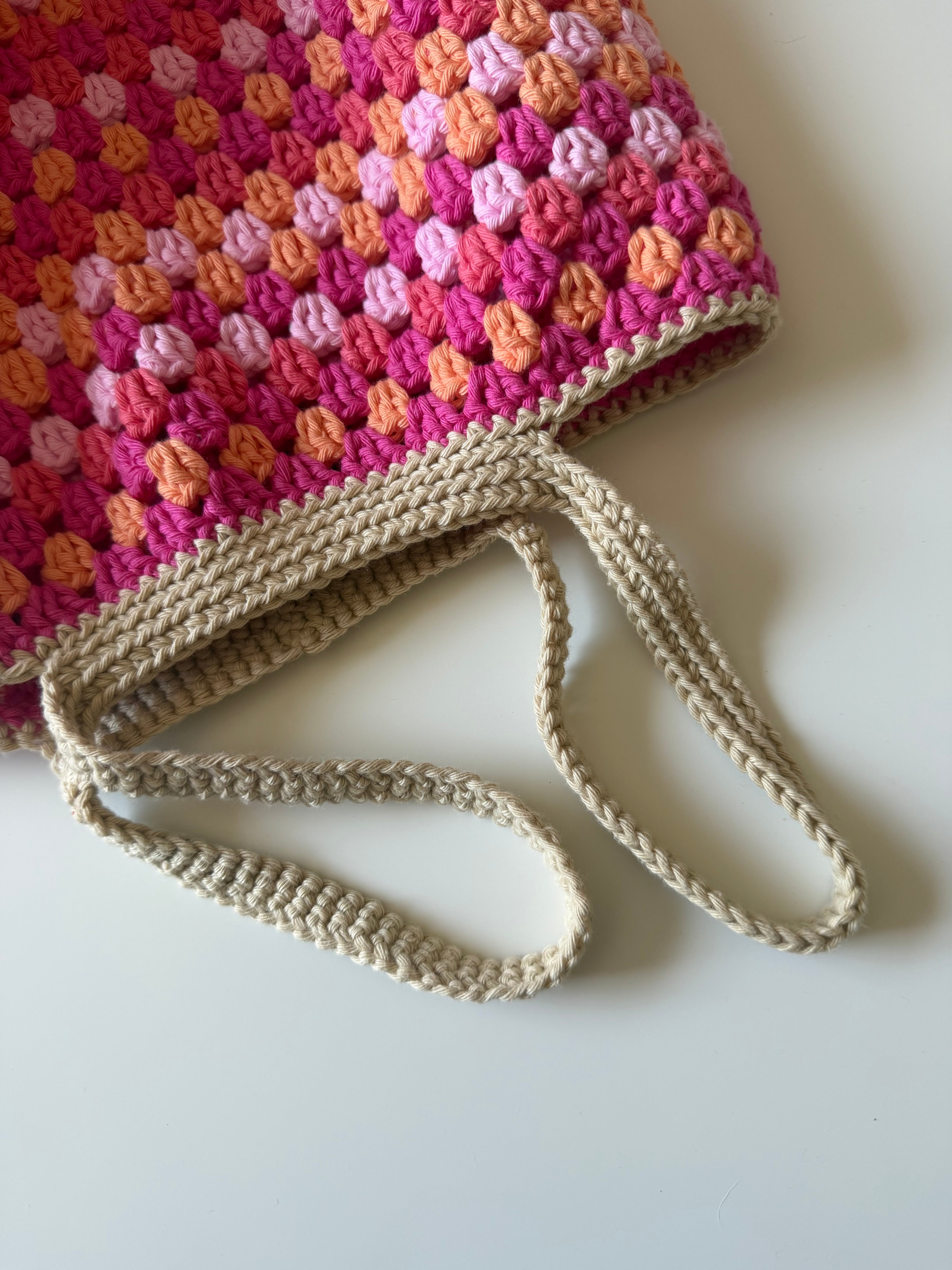 Virkad väska marketbag